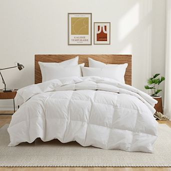 Peace Nest All Season Down & Feather Comforter with 100% Cotton Cover