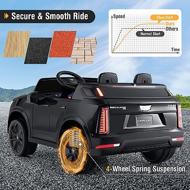 24V Ride on Truck 2-Seater Licensed Cadillac with Remote Control