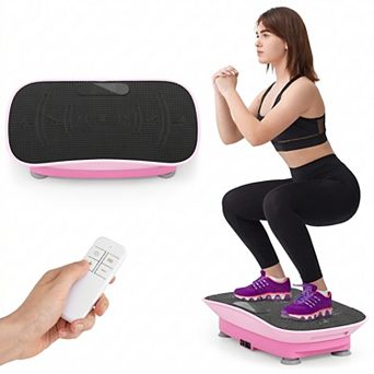 20 Inch Vibration Plate Exercise Machine with 10 Speed Levels and 330 Pound Capacity