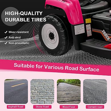 Kids Ride On Excavator With Adjustable Arm And Bucket