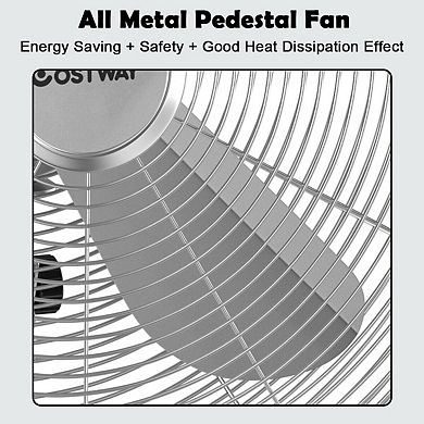 18 Inch Metal Adjustable Oscillating Pedestal Fan