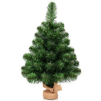 Gymax Artificial PVC Christmas Tree Small Holiday Season Home Decoration Decor 2Ft