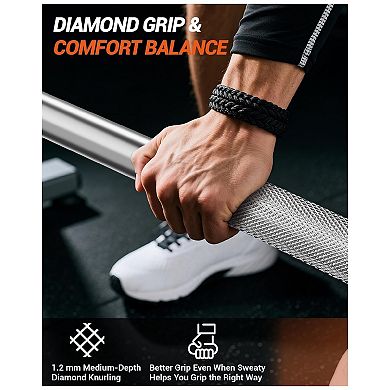 7FT Olympi Barbell 45 Lbs Weight Bar for Deadlift, Bench Press, Strength Training Bars