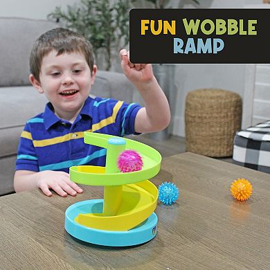 MEAVIA Roll & Drop 3 in 1 Sensory Toy; Rolling Ball Ramp Deluxe Playset