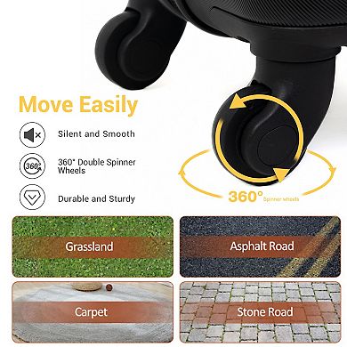 9-Piece Carry on Luggage Set with Backpack, Toiletry Bag, and 4 Storage Bags