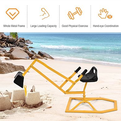 Heavy-Duty Kids Ride-On Sand Digger Construction Toy