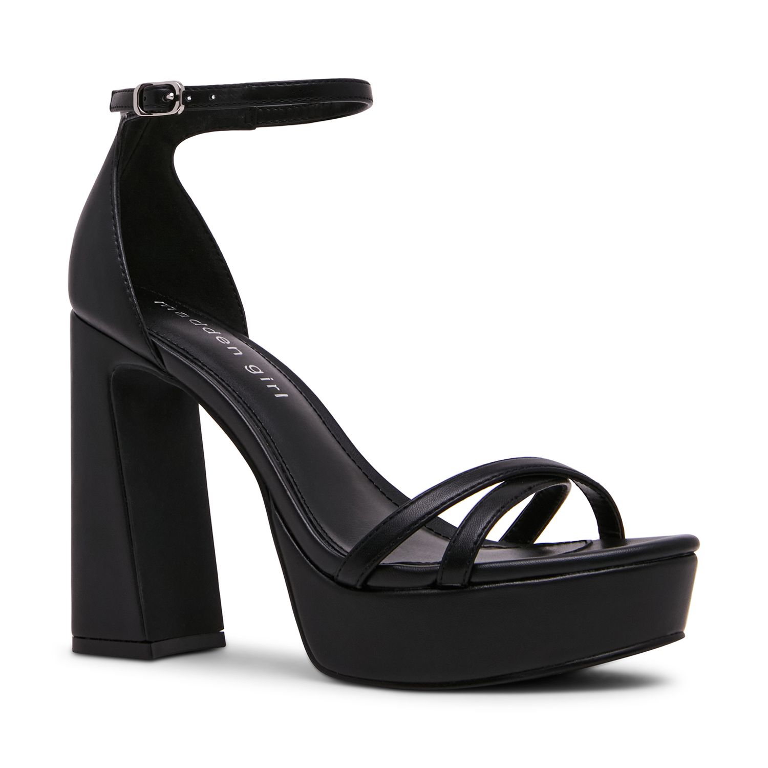 Женские сандалии madden Girl Cady Platform Strappy High Heel Dress Sandals, цвет: Чёрный