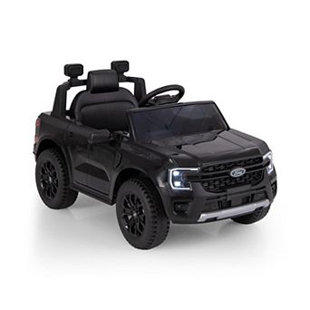 12V Electric Kids Ride on Car Licensed Ford Ranger with Remote Control and Music-Black