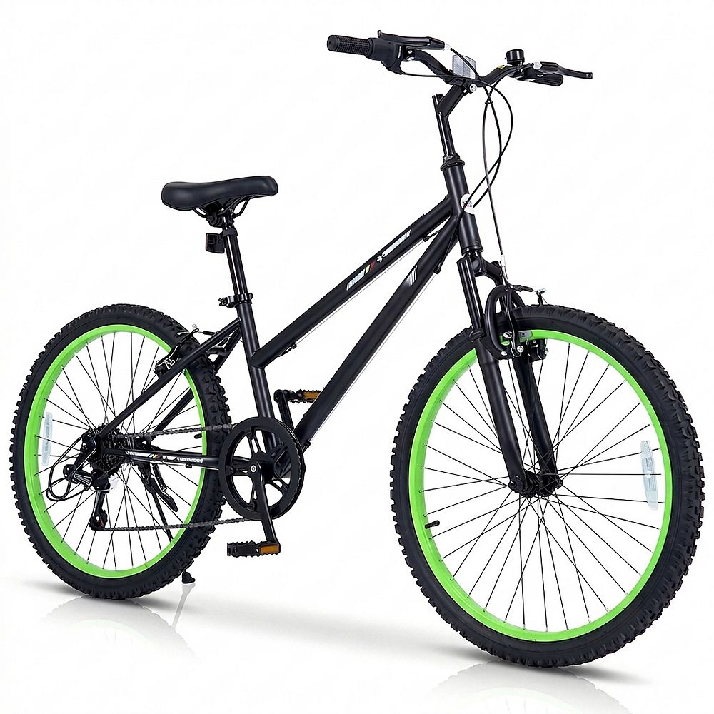 24 Inch Mountain Bike with Seven Speed Shifting Suspension Fork