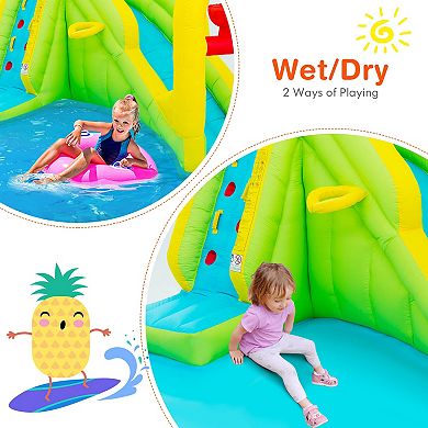 Inflatable Splash Jump Slide Water Bounce Without Blower