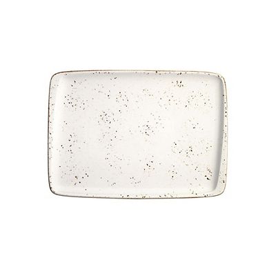 Grain 9" x 6" Rectangular Decorated Porcelain Plate (Set of 2)