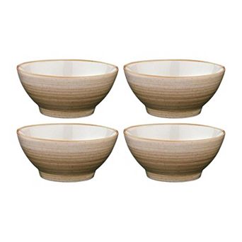 Terrain dia.5.5" h:2.75" 15 oz. Round Brown Porcelain Bowl (Set of 4)