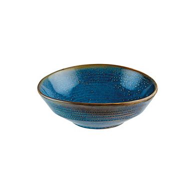 Sapphire dia.6.75" h:2.5" 24 oz. Round Blue Porcelain Bowl (Set of 4)