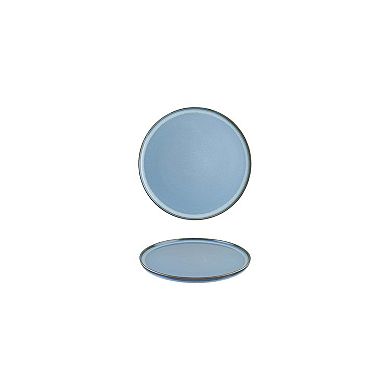 Sky dia.6.25" Round Blue Porcelain Plate (Set of 4)