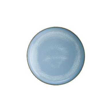 Sky dia.10.75" h:2.25" Round Blue Porcelain Deep Plate