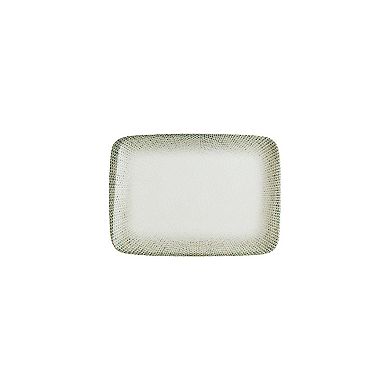 Sway 9" x 6" Rectangular Decorated Porcelain Plate (Set of 2)