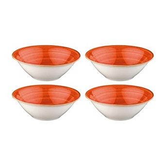 Terracota dia.7" h:2.5" 23 oz. Round Terracotta Porcelain Bowl (Set of 4)
