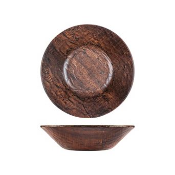 Turgla Composite dia.13.5" h:3.25" 4.46-qt Round Brown Composite Bowl