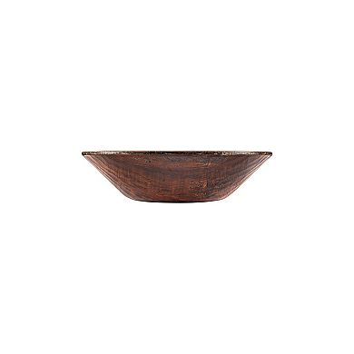 Turgla Composite dia.13.5" h:3.25" 4.46 qt. Round Brown Composite Bowl
