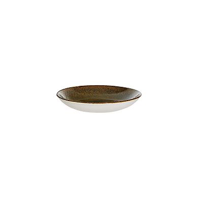 Tierra dia.9" h:2" 34 oz. Round Brown Porcelain Bowl (Set of 4)