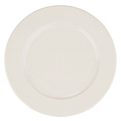 Banquet dia.10.75" Round Warm White Porcelain Plate (Set of 4)