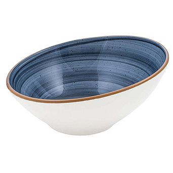 Dusk dia.8.75" h:3" 29 oz. Round Blue Porcelain Bowl