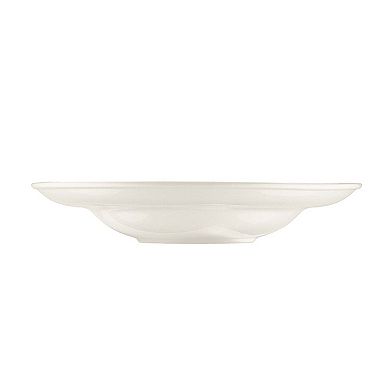 Gourmet dia.10.75" h:2.25" 16 oz. Round Warm White Porcelain Bowl (Set of 2)