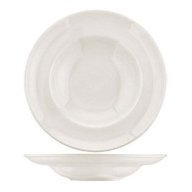 Gourmet dia.10.75" h:2.25" 16 oz. Round Warm White Porcelain Bowl (Set of 2)