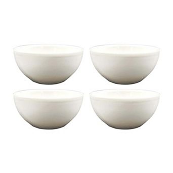 Moove dia.4.5" h:2.25" 10 oz. Round Warm White Porcelain Bowl (Set of 4)