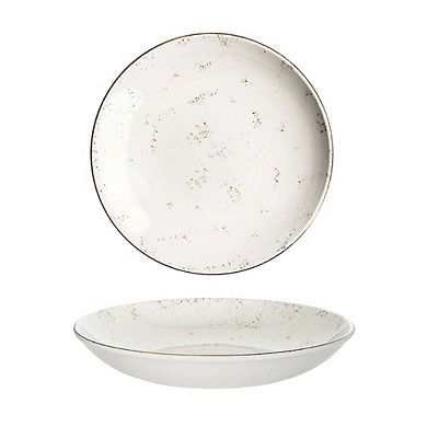 Grain dia.10" h:2" 44 oz. Round Decorated Porcelain Bowl (Set of 2)