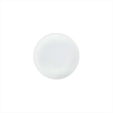 Porcelain Delta-Coupe dia.7.5" Round White Porcelain Plate (Set of 4)