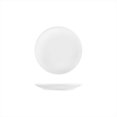Porcelain Delta-Coupe dia.7.5" Round White Porcelain Plate (Set of 4)