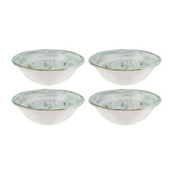 Odette dia.6.25" h:2" 13 oz. Round Decorated Porcelain Bowl (Set of 4)