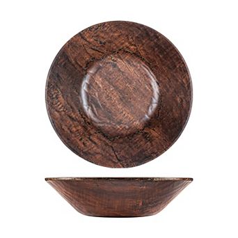 Turgla Composite dia.15.75" h:4.25" 7-qt Round Brown Composite Bowl