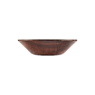 Turgla Composite dia.15.75" h:4.25" 7 qt. Round Brown Composite Bowl