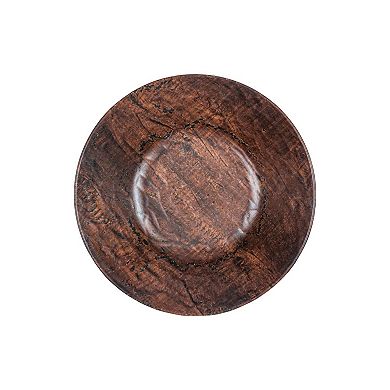 Turgla Composite dia.15.75" h:4.25" 7 qt. Round Brown Composite Bowl