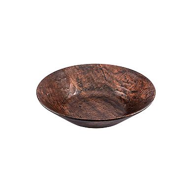 Turgla Composite dia.15.75" h:4.25" 7 qt. Round Brown Composite Bowl