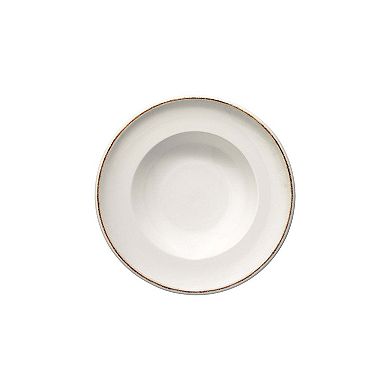 Retro dia.10.75" h:2.25" 16 oz. Round Decorated Porcelain Bowl (Set of 2)