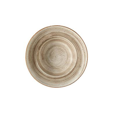 Terrain dia.11.75" h:2.5" 19 oz. Round Brown Porcelain Bowl (Set of 2)