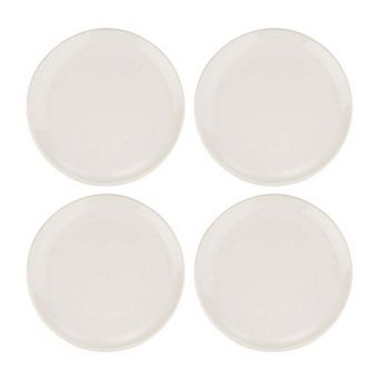 Gourmet dia.7.5" Round Warm White Porcelain Plate (Set of 4)