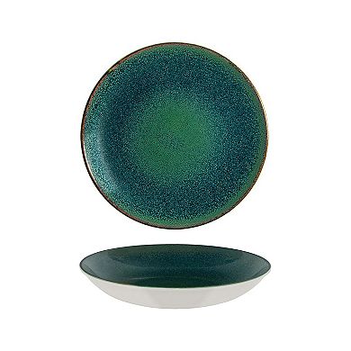 Mar dia.11" h:2.5" 57 oz. Round Blue Porcelain Bowl (Set of 2)