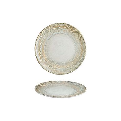 Patera dia.9" Round Decorated Porcelain Plate (Set of 4)