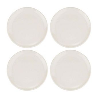Gourmet dia.12" Round Warm White Porcelain Plate (Set of 4)