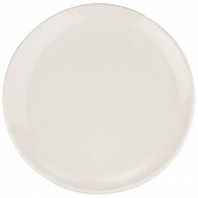Gourmet dia.12" Round Warm White Porcelain Plate (Set of 4)