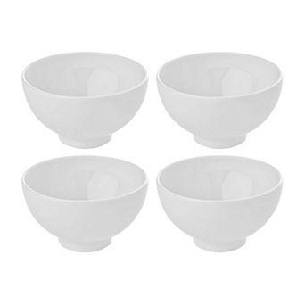 Porcelain Delta-Coupe dia.5.25" h:3" 17 oz. Round White Porcelain Bowl (Set of 4)