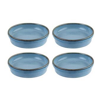Sky dia.4" h:1" 1 oz. Round Blue Porcelain Bowl (Set of 4)