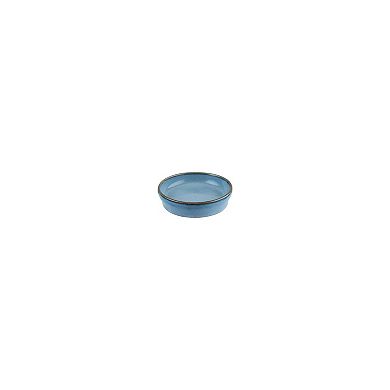 Sky dia.4" h:1" 1 oz. Round Blue Porcelain Bowl (Set of 4)