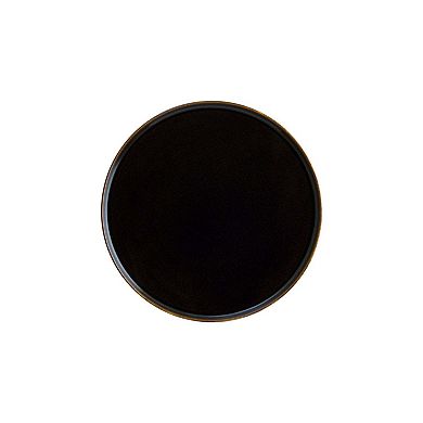 Sphere Earth dia.11" Round Brown Porcelain Plate