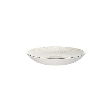 Grain dia.11" h:2.5" 57 oz. Round Decorated Porcelain Bowl (Set of 2)