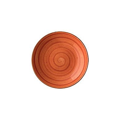 Terracota dia.10" h:2" 44 oz. Round Terracotta Porcelain Bowl (Set of 2)